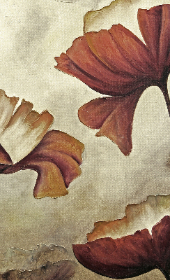 Fabric roller blind Flowers