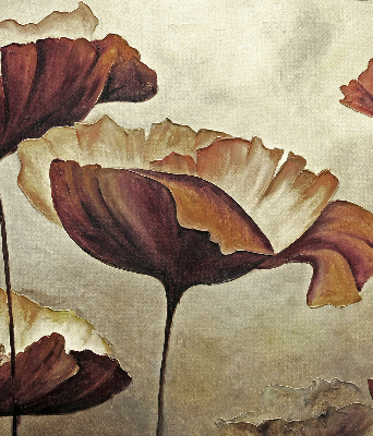 Fabric roller blind Flowers