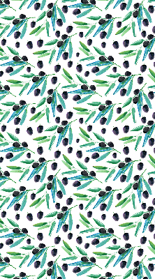 Fabric roller blind Leaves and plums