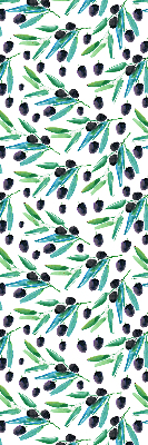 Fabric roller blind Leaves and plums