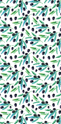 Fabric roller blind Leaves and plums