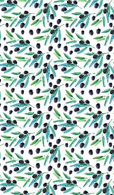 Fabric roller blind Leaves and plums