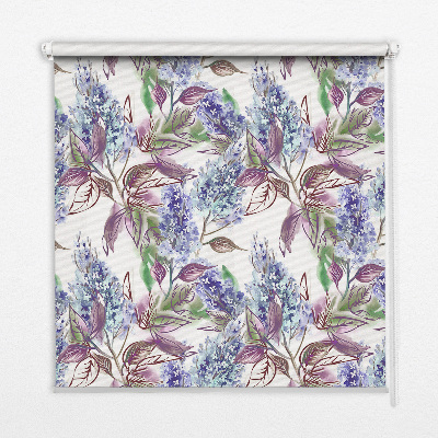 Modern roller blind Summer flowers