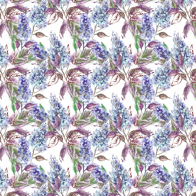 Modern roller blind Summer flowers