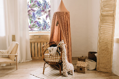 Modern roller blind Summer flowers