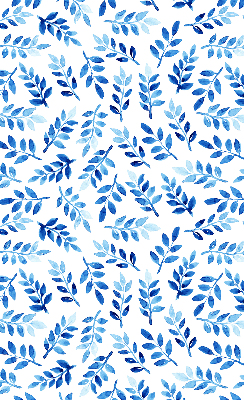 Modern roller blind Blue leaves