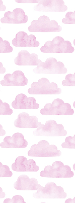 Roller blind for large window Pink clouds