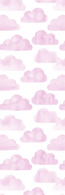 Roller blind for large window Pink clouds