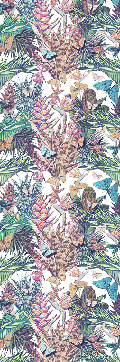 Modern roller blind Butterflies on flowers