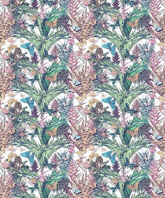 Modern roller blind Butterflies on flowers