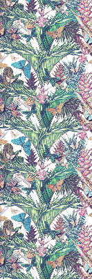 Modern roller blind Butterflies on flowers