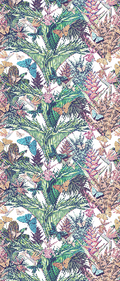 Modern roller blind Butterflies on flowers