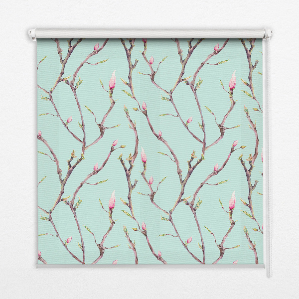 Roller blind for large window Twigs