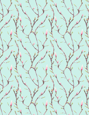 Roller blind for large window Twigs