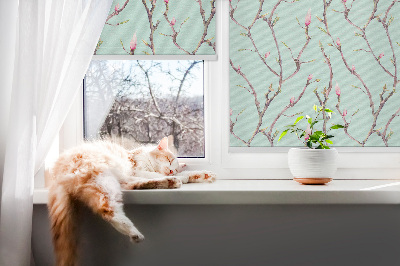Roller blind for large window Twigs