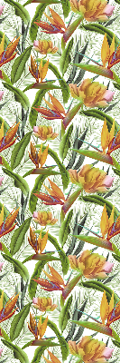 Fabric roller blind Exotic plants