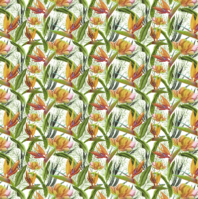 Fabric roller blind Exotic plants
