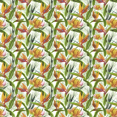 Fabric roller blind Exotic plants