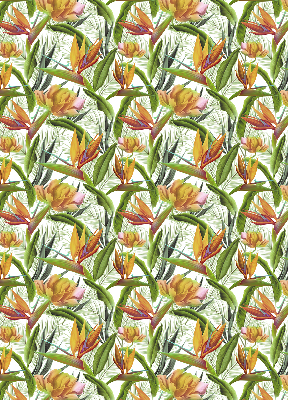 Fabric roller blind Exotic plants