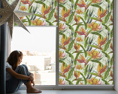 Fabric roller blind Exotic plants