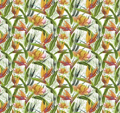 Fabric roller blind Exotic plants
