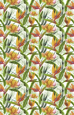 Fabric roller blind Exotic plants