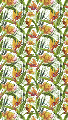 Fabric roller blind Exotic plants