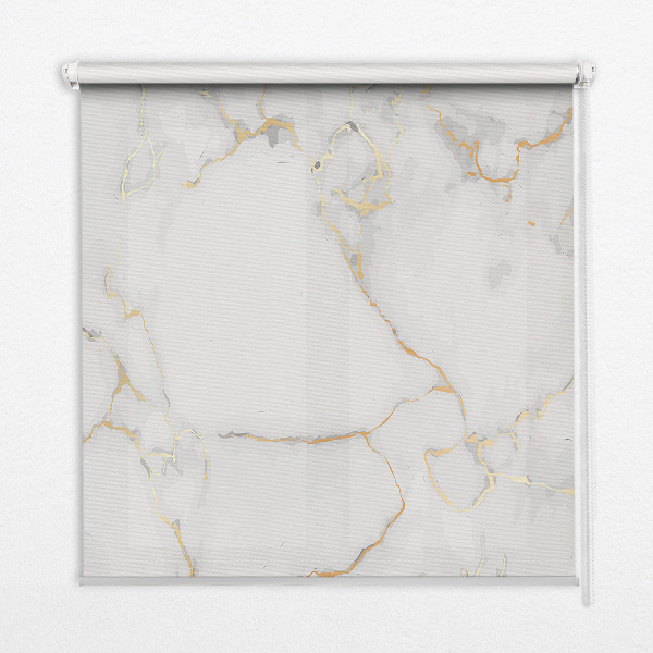 Modern roller blind White marble