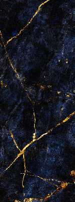 Fabric roller blind Navy blue marble