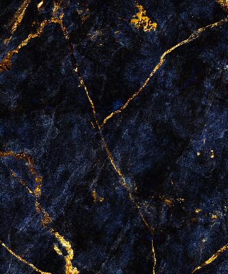Fabric roller blind Navy blue marble