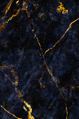 Fabric roller blind Navy blue marble