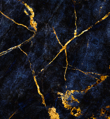 Fabric roller blind Navy blue marble