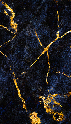 Fabric roller blind Navy blue marble