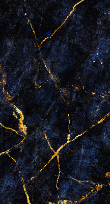 Fabric roller blind Navy blue marble