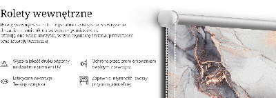 Modern roller blind Gray marble