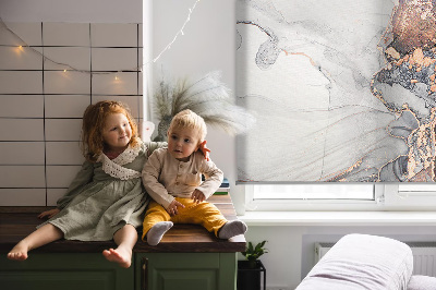 Modern roller blind Gray marble