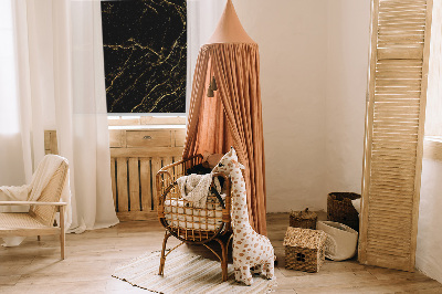 Roller blind for large window Black marble