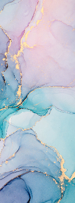 Modern roller blind Blue marble