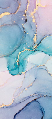 Modern roller blind Blue marble