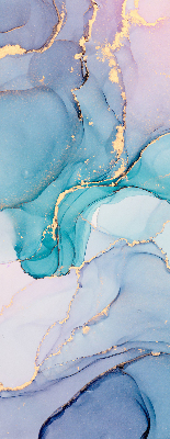 Modern roller blind Blue marble