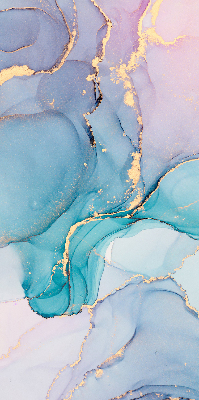Modern roller blind Blue marble