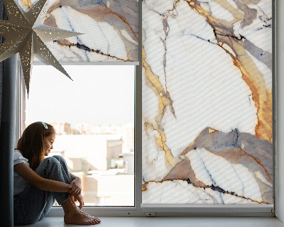Roller blind for large window Marble