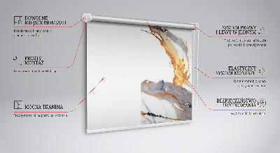 Roller blind for large window Marble