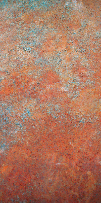 Fabric roller blind Orange sheet metal
