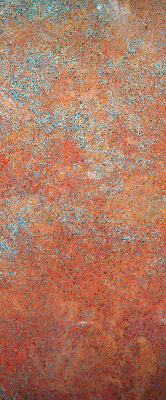 Fabric roller blind Orange sheet metal
