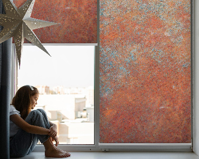 Fabric roller blind Orange sheet metal
