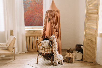 Fabric roller blind Orange sheet metal