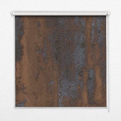 Modern roller blind Rusty sheet metal