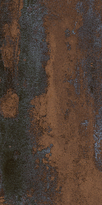 Modern roller blind Rusty sheet metal