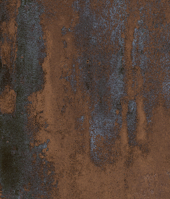 Modern roller blind Rusty sheet metal